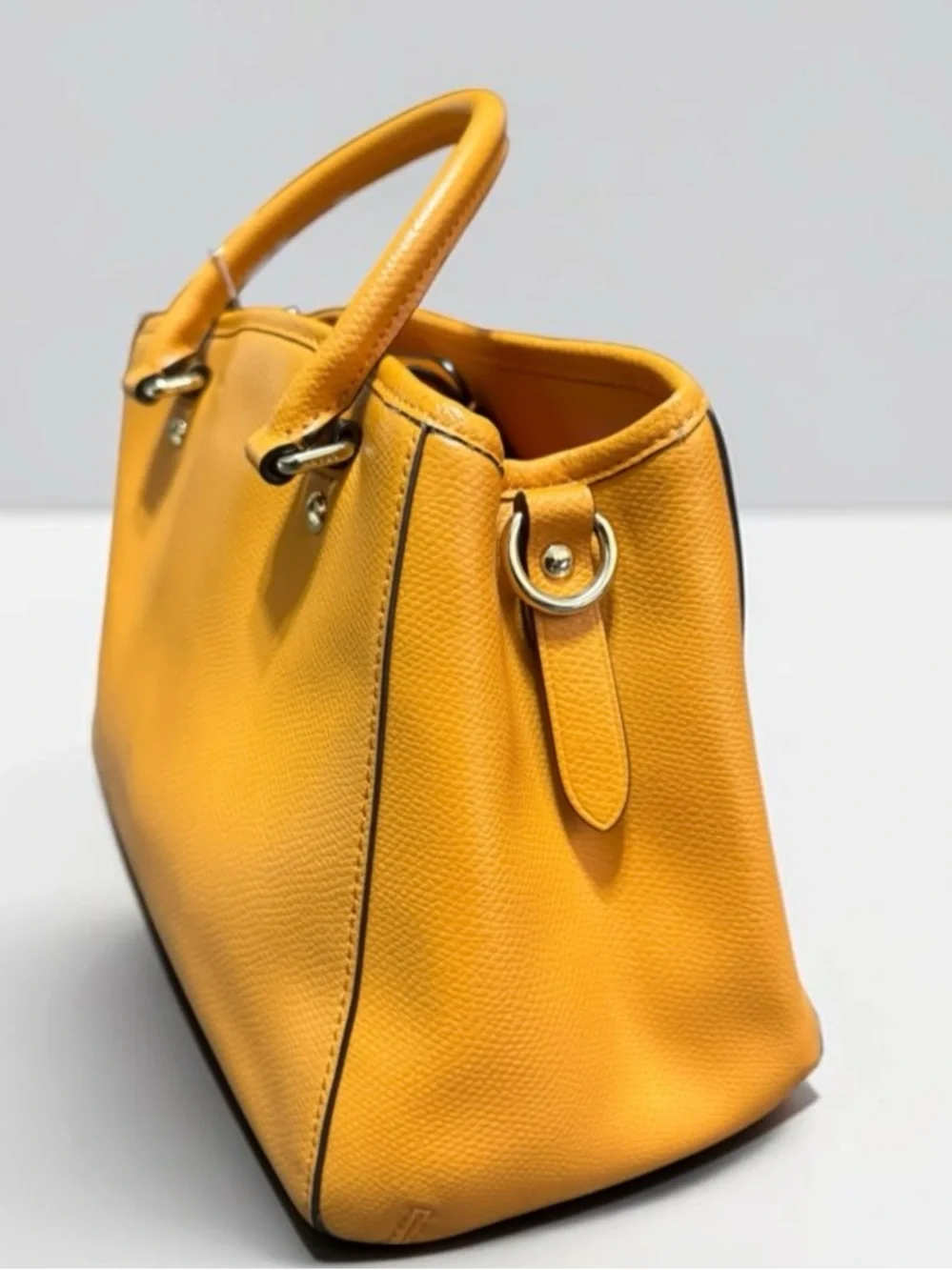 Coach Crossgrain Leather Satchel Caryall top handdle Crossbody Bag